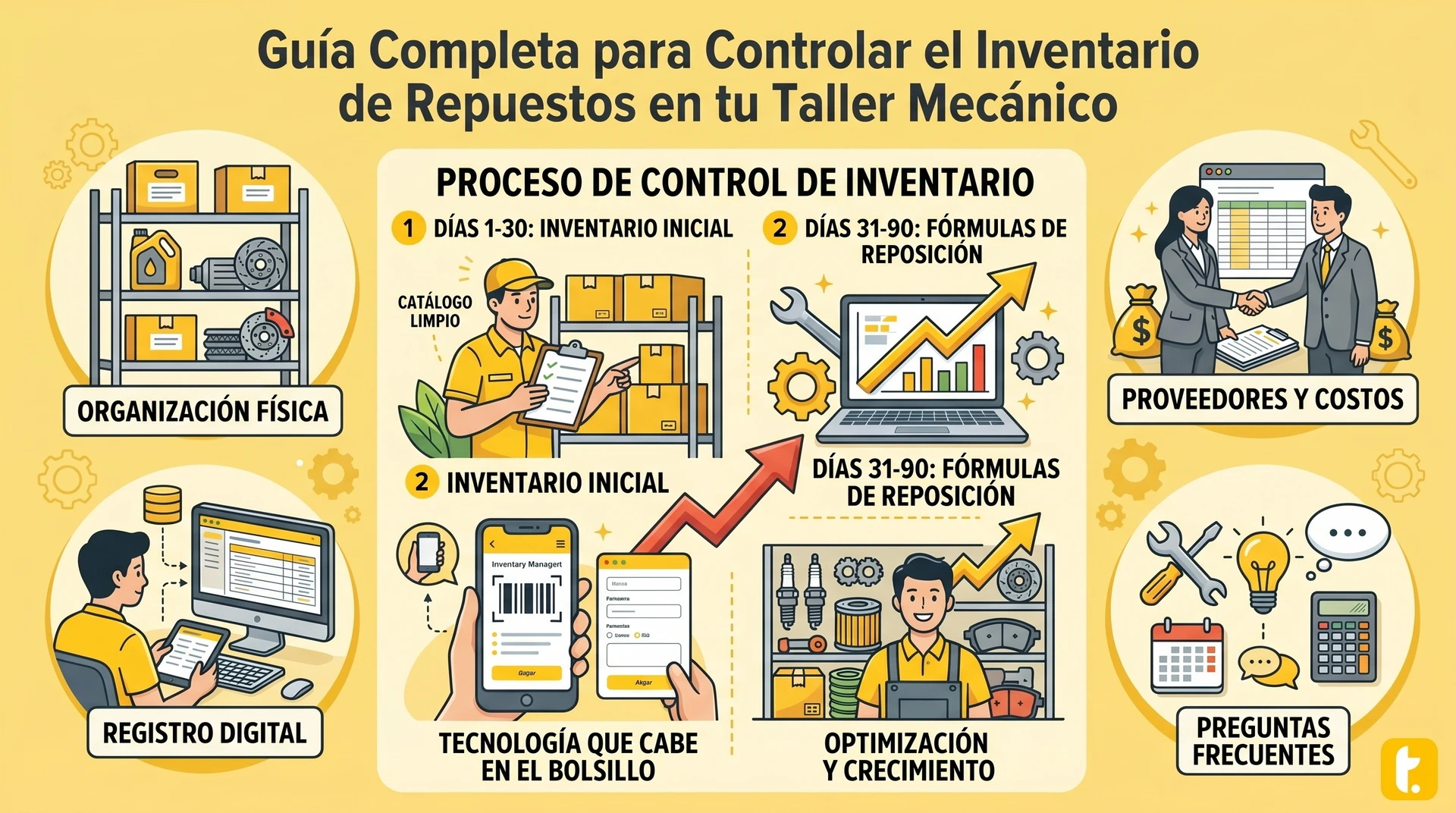 Usuario de Treinta llevando su inventario con un sistema