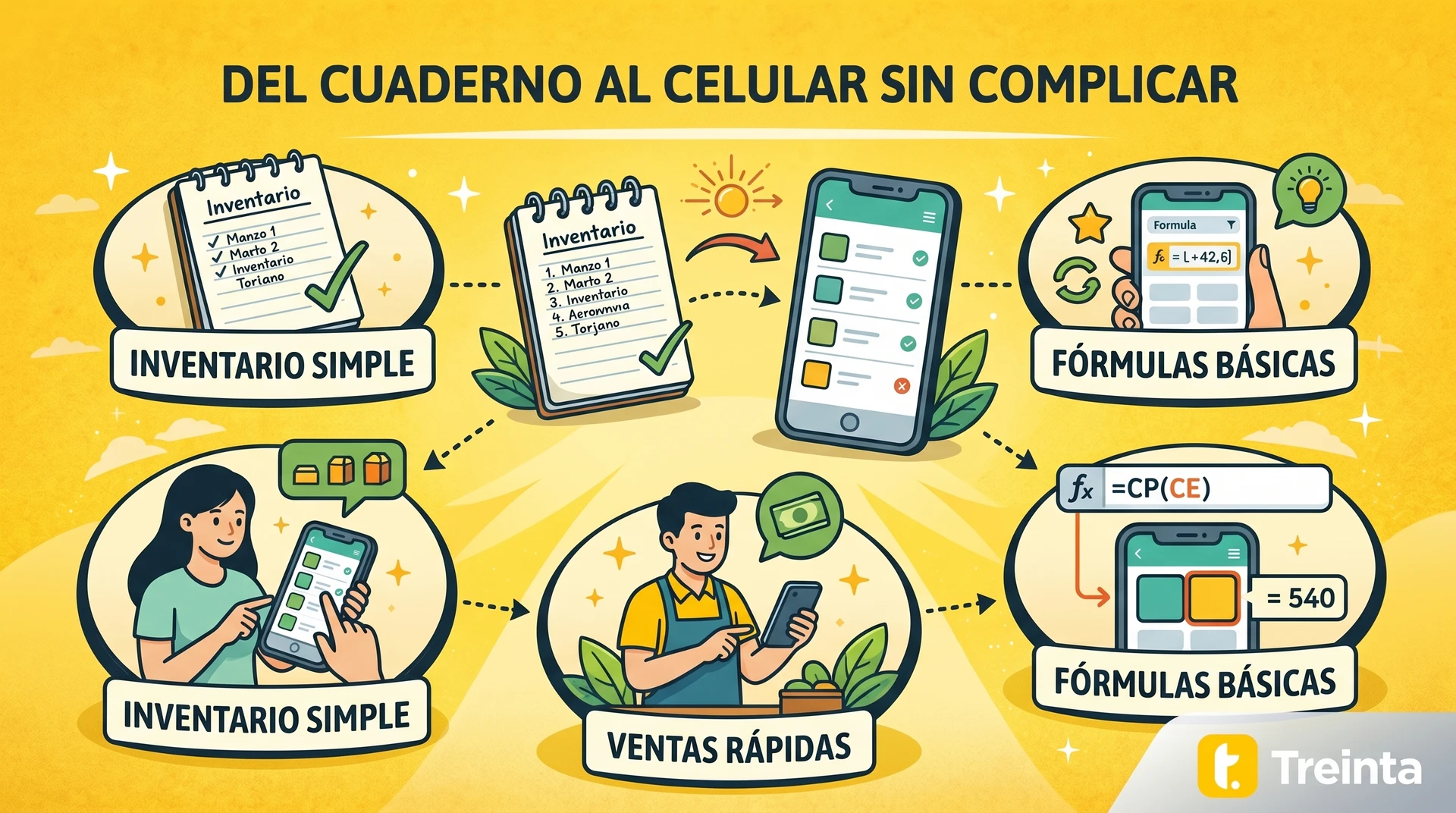 Hoja de cálculo simple que facilita la digitalización de registros en una tienda de mascotas, optimizando la gestión.