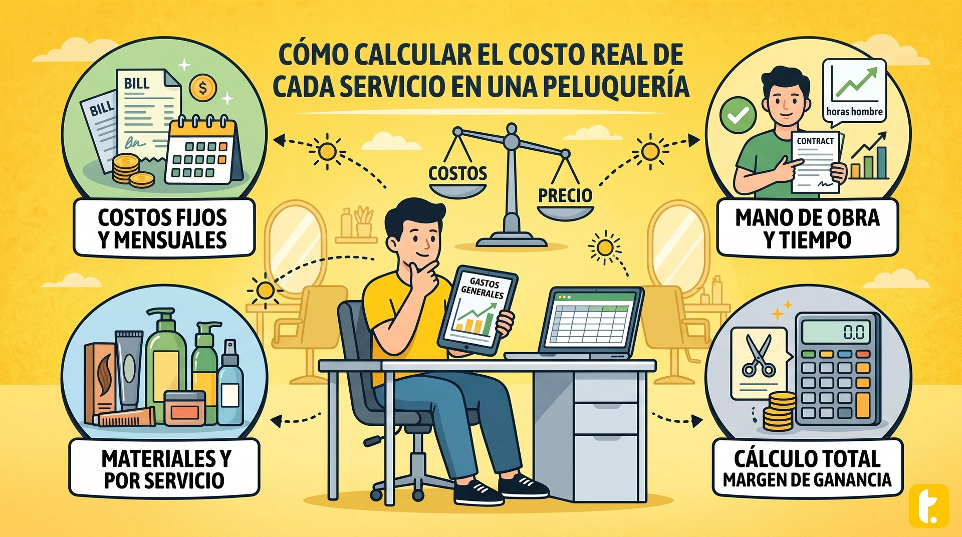 Usuario de Treinta llevando su inventario con un sistema