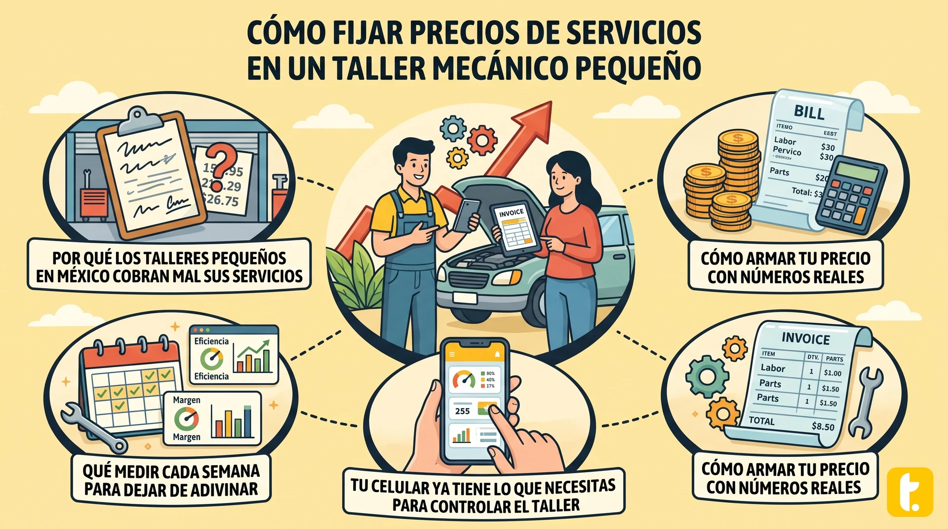Usuario de Treinta llevando su inventario con un sistema