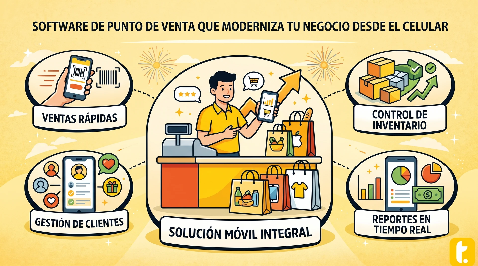 Usuario de Treinta llevando su inventario con un sistema